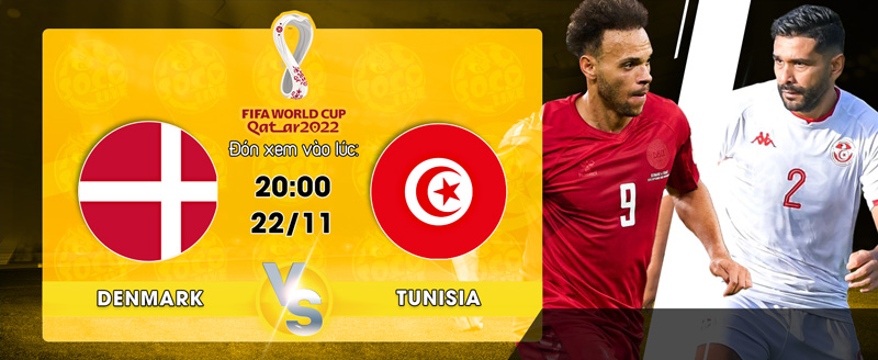 Link xem trực tiếp Denmark vs Tunisia