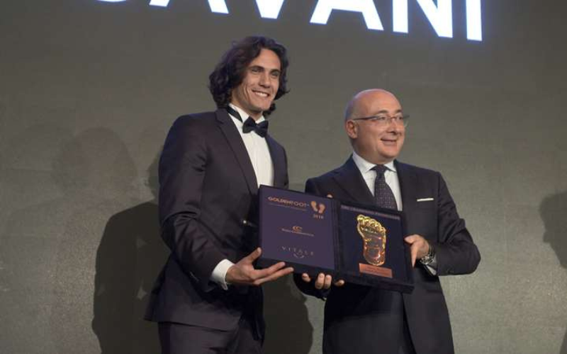 Edinson Cavani – Chủ nhân Bàn chân vàng năm 2018