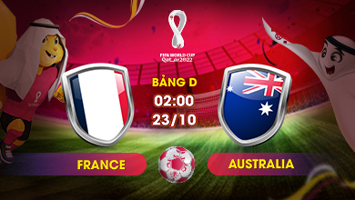 Link xem trực tiếp France vs Australia