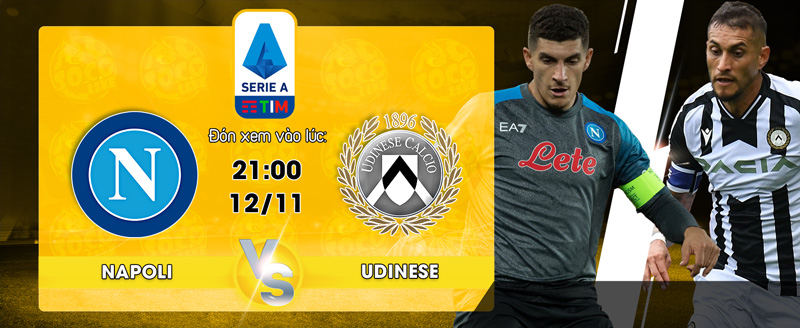 Link xem trực tiếp Napoli vs Udinese