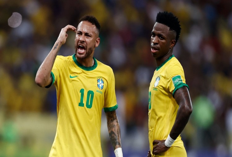 Neymar và Vinicius ở đội tuyển Brazil