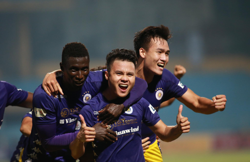 Nguyễn Quang Hải trong màu áo Hà Nội FC