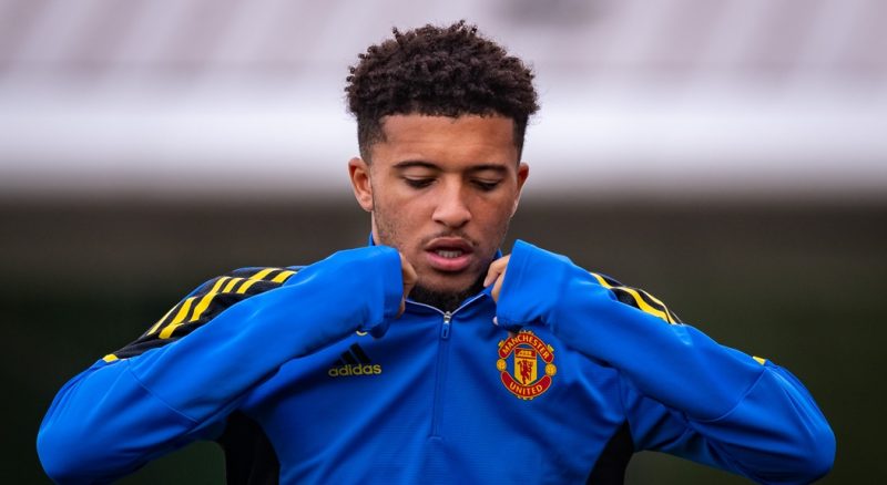 Sancho đang thi đấu bết bát trong màu áo Manchester United