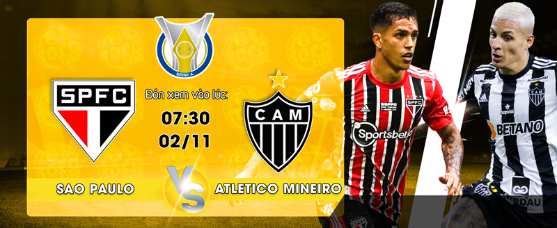 Link xem trực tiếp Sao Paulo vs Atletico Mineiro