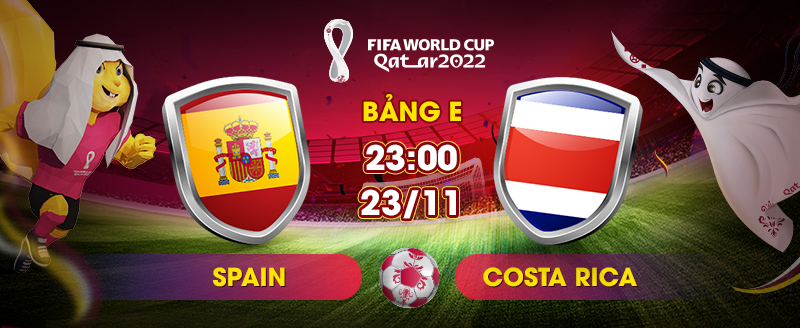 Link xem trực tiếp Spain vs Costa Rica