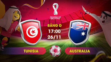 Link xem trực tiếp Tunisia vs Australia