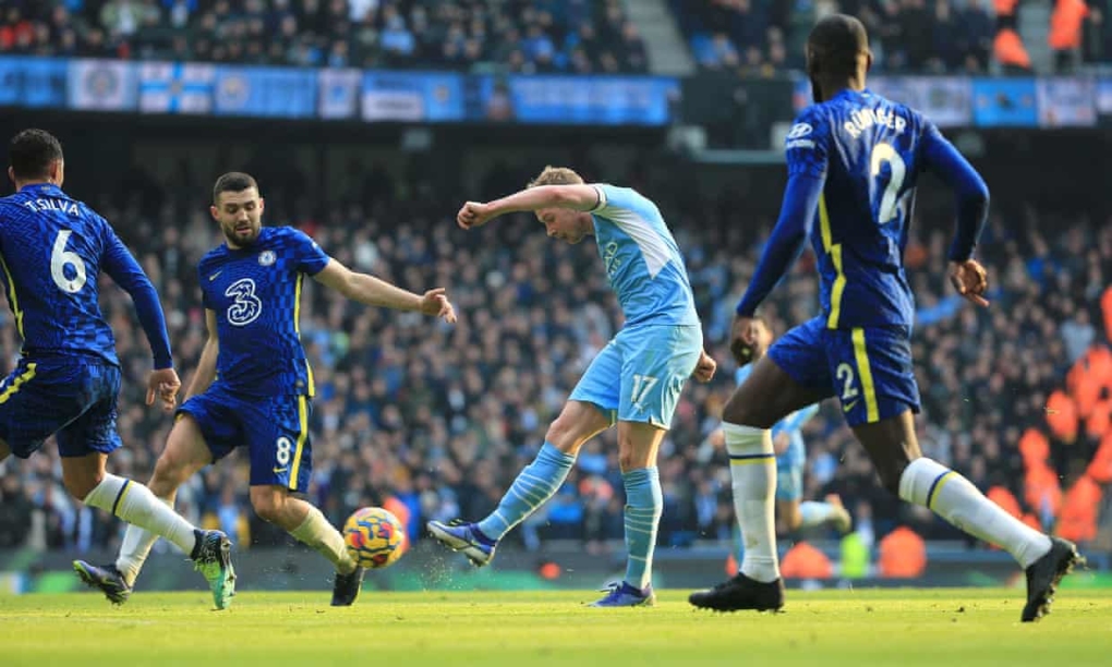 Man city là đội bóng nhỉnh hơn về tỷ lệ kiểm soát bóng và bắt đầu dồn ép đối thủ của mình