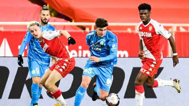 Trận AS Monaco vs Marseille diễn ra khá cân bằng