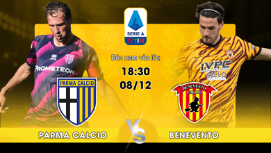 Link xem trực tiếp Parma Calcio 1913 vs Benevento