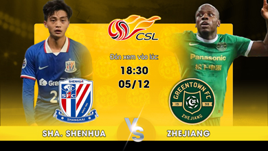 Link xem trực tiếp Shanghai Shenhua vs Zhejiang Professional FC