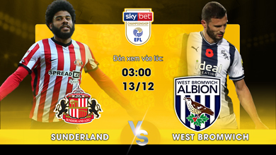 Link xem trực tiếp Sunderland vs West Bromwich