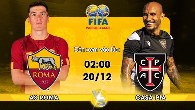 Link xem trực tiếp AS Roma vs Casa Pia FC