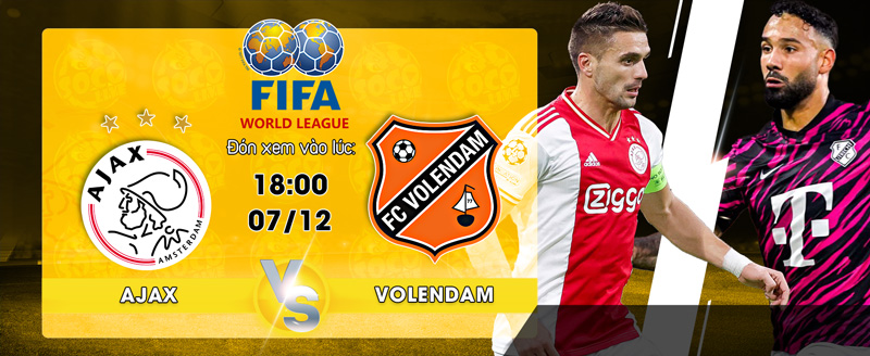 Link xem trực tiếp Ajax vs FC Volendam