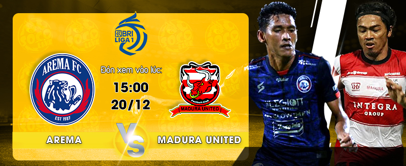 Link xem trực tiếp Arema Malang vs Madura United