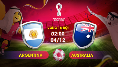 Link xem trực tiếp Argentina vs Australia