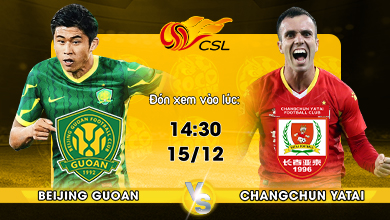 Link xem trực tiếp Beijing Guoan vs Changchun Yatai