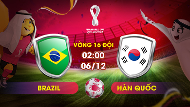 Link xem trực tiếp Brazil vs Hàn Quốc