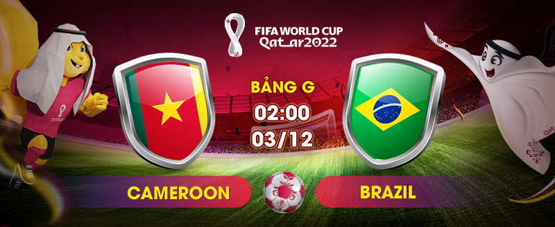 Link xem trực tiếp Cameroon vs Brazil