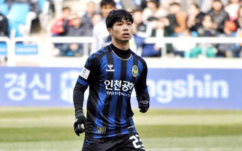 Công Phượng khi còn thi đấu tại Incheon United