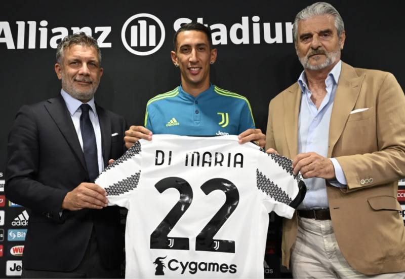 Di Maria gia nhập CLB Juventus