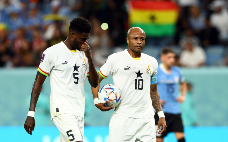 Ghana ngậm ngùi chia tay World Cup sau trận thua Uruguay