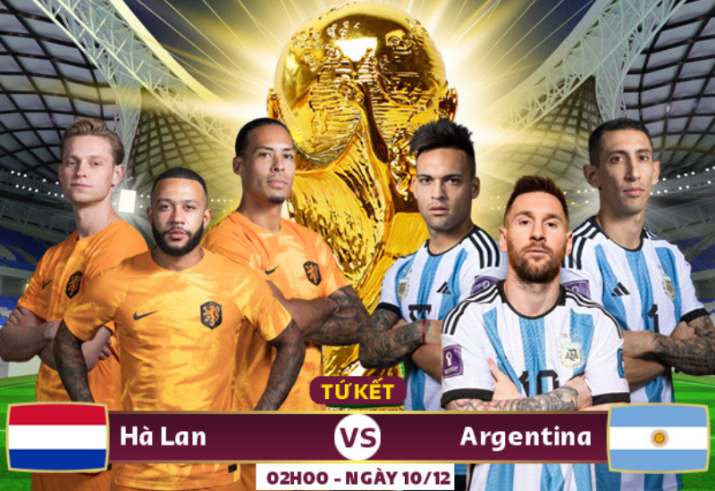 Hà Lan - Argentina đối đầu nhau tại Tứ kết