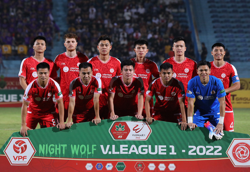 Hình ảnh CLB Viettel ở mùa giải V-League 2022