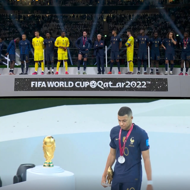 Mbappe không có lần thứ hai liên tiếp chạm tới cúp vô địch World Cup