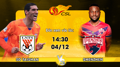 Link xem trực tiếp Shandong Taishan vs Shenzhen FC