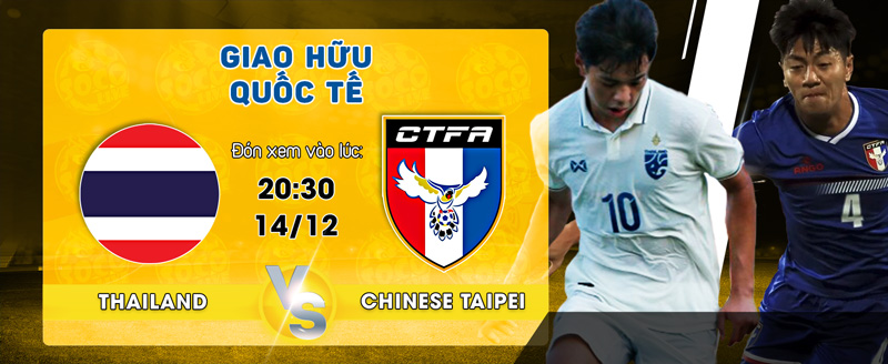 Link xem trực tiếp Thailand vs Chinese Taipei