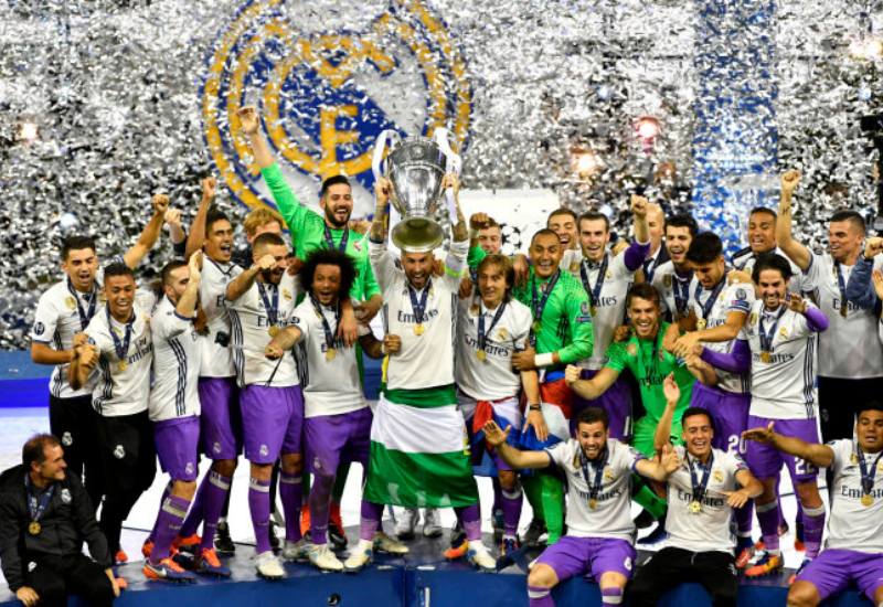 Vô địch UEFA Champions League mùa giải 2016-2017 cùng CLB Real Madrid