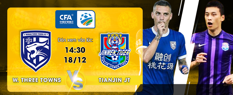 Link xem trực tiếp Wuhan Three Towns FC vs Tianjin Jinmen