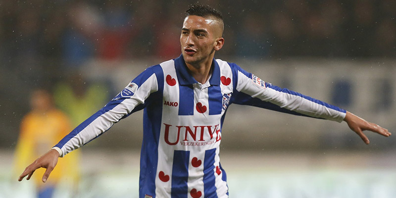 Hakim Ziyech khi còn chơi cho Heerenveen