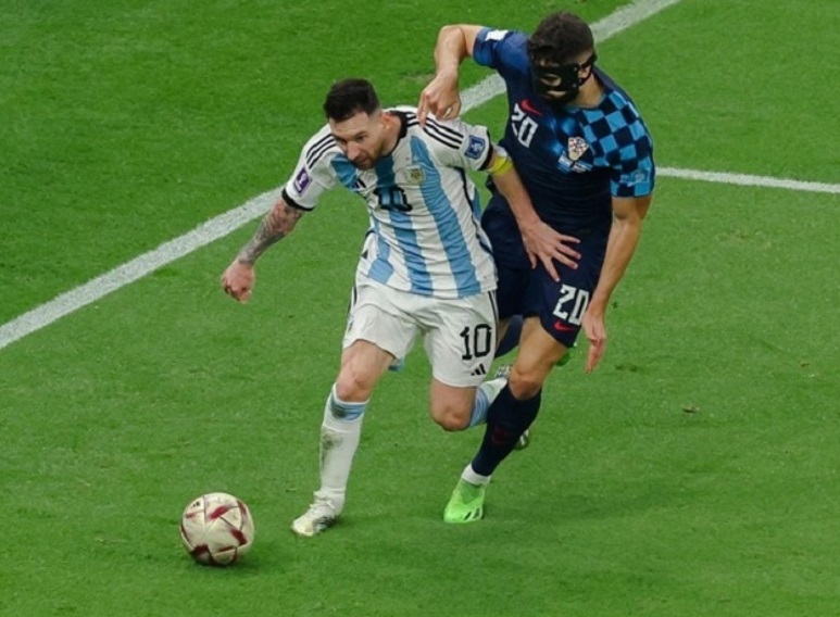 Hàng thủ Croatia đã không thể cản được Messi cùng Argentina