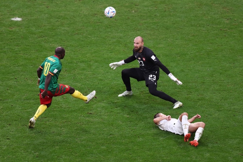 Cầu thủ Aboubakar thi đấu tại World Cup 2022