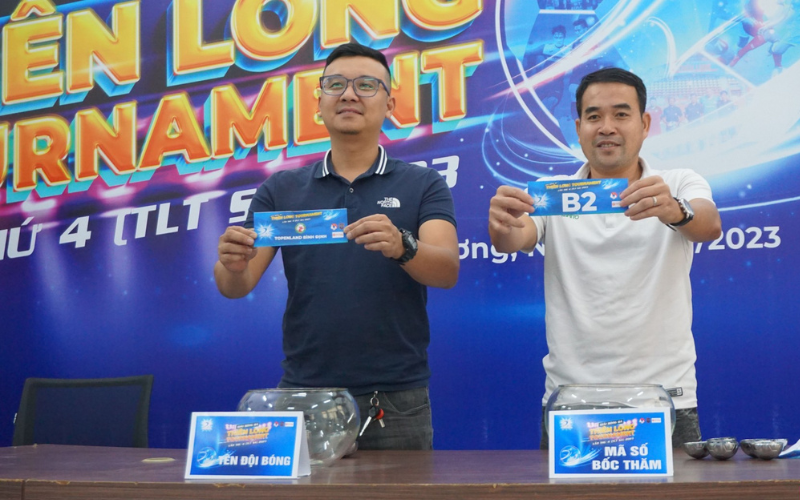 Hình ảnh buổi lễ họp báo và bốc thăm chia bảng của Thiên Long Tournament 2023