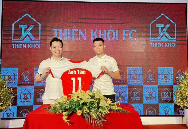 Phạm Anh Tâm gia nhập FC Thiên Khôi mùa giải 2023