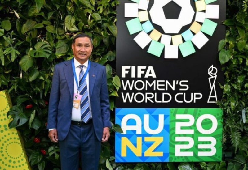 HLV Mai Đức Chung có mặt ở New Zealand tham dự lễ bốc thăm World Cup nữ 2023