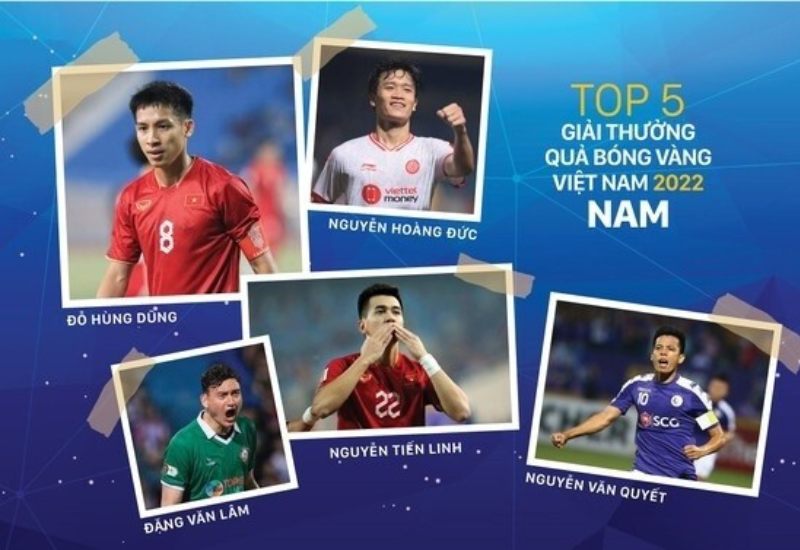 Tiền đạo Văn Quyết lọt vào top 5 đề cử cho danh hiệu Quả bóng vàng nam 2022