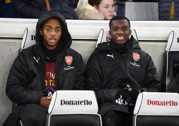 Eddie Nketiah đã có một thời gian dài ngồi trên ghế dự bị của Arsenal