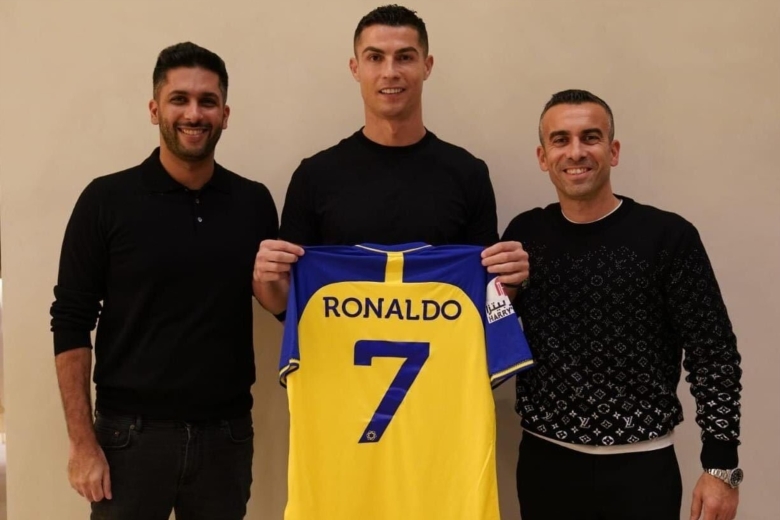 Regufe và Ronaldo chụp chung khi mới tới AL Nassr