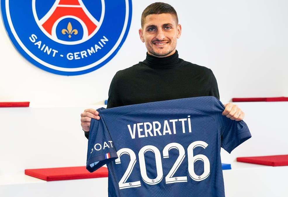 Verratti đã chính thức ký hợp đồng mới với PSG