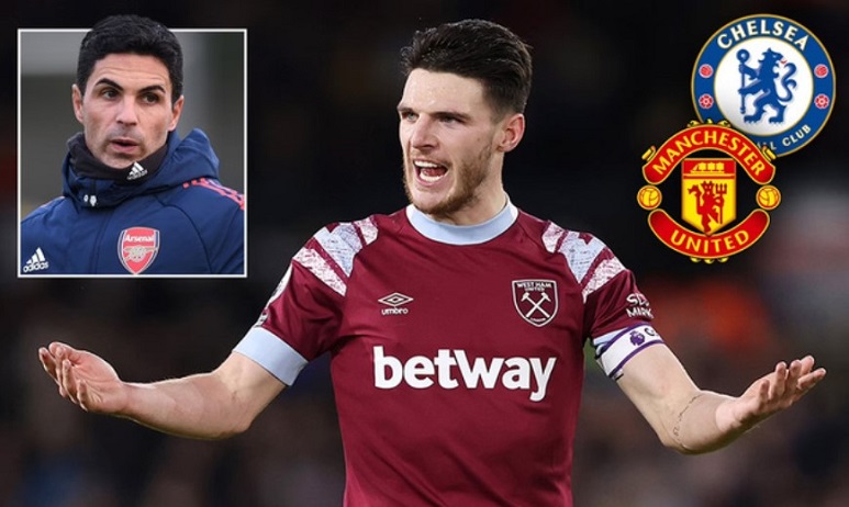 Arsenal và Chelsea cạnh tranh để có được Declan Rice