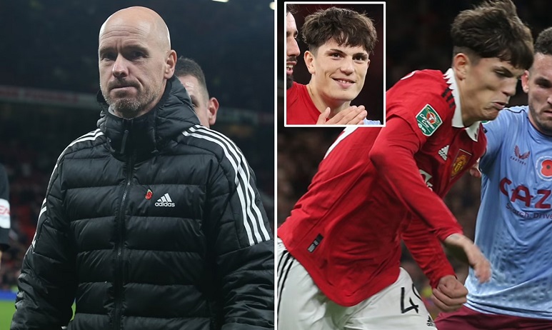 Erik ten Hag để Alejandro Garnacho đá chính