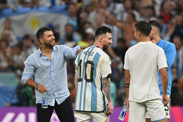 Aguero là một phần của đoàn tùy tùng của Argentina tại World Cup 