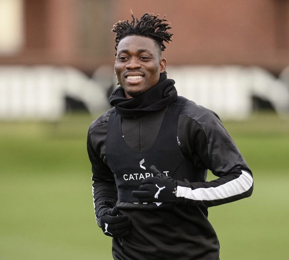 Christian Atsu từng thi đấu cho Newcastle ở vị trí chạy cánh 