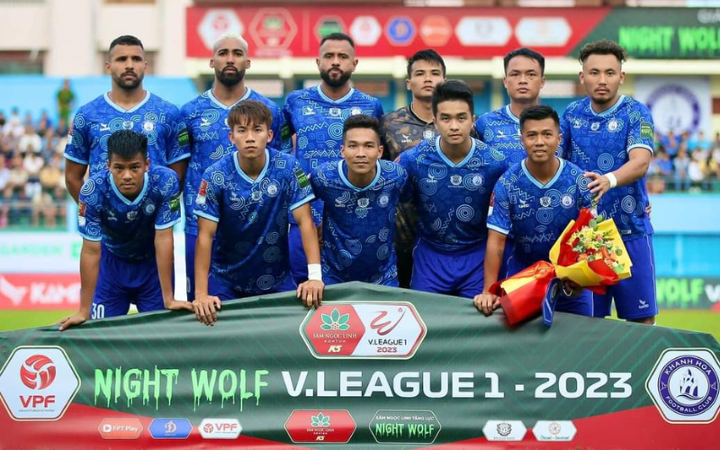 Tiền đạo Ryan Ha đá chính trong trận mở màn của Khánh Hòa ở V-League 2023