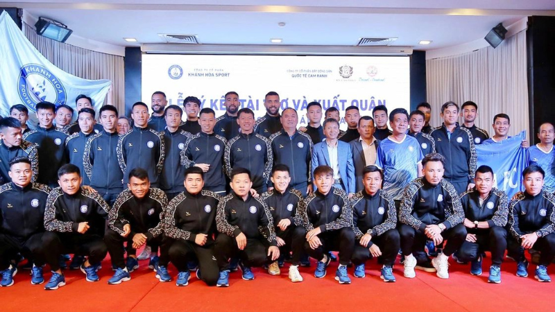 Tân binh Khánh Hòa sẵn sàng chiến đấu tại V-League 2023