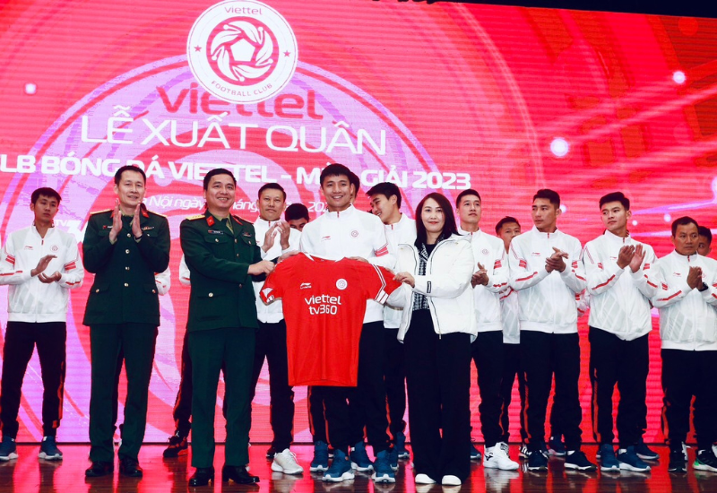 Viettel tổ chức lễ xuất quân sẵn sàng cho mục tiêu lớn ở V-League 2023