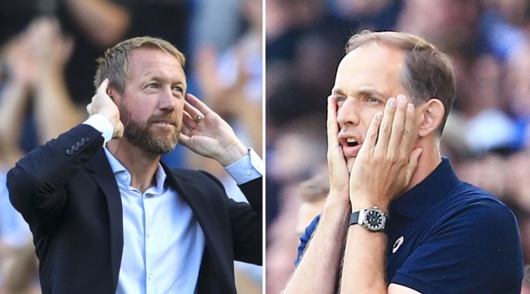 Huấn luyện viên Graham Potter có thành tích kém hơn so với Tuchel